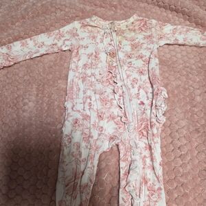 Posh Peanut Pink Floral Footie
